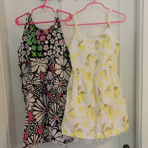 Corkys Other - Corkys Floral and Lemon Print Kids Dresses Sz 7/8